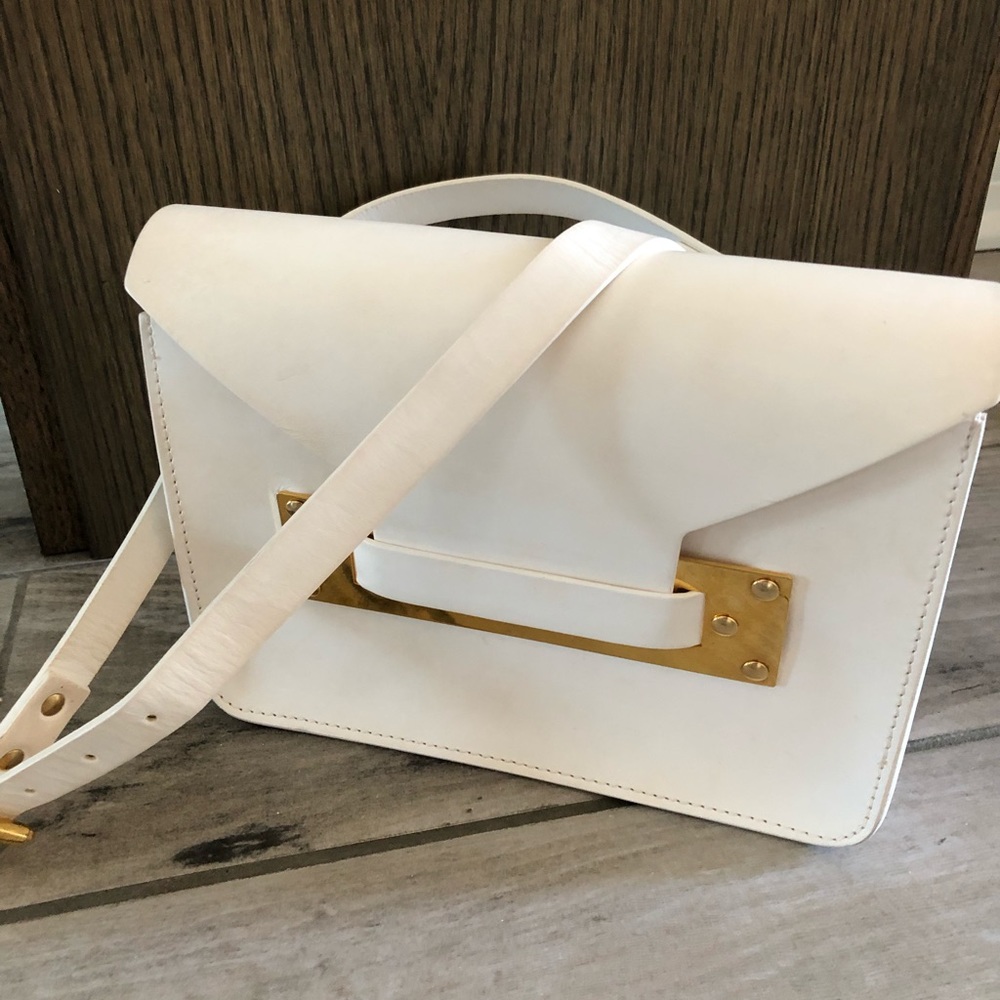 Sophie Hulme White Cross Body Bag